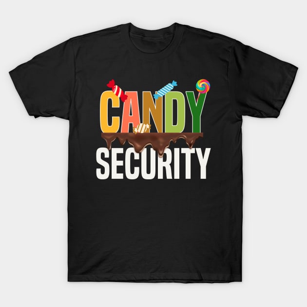 Candy Security Funny Halloween Trick or Treating T-Shirt by Mind Your Tee